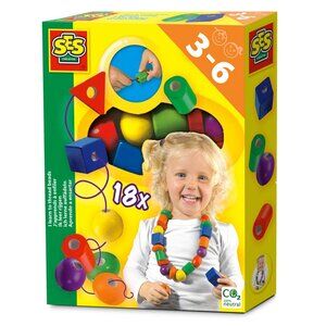 New in Box SES Creative I Learn to Thread Beads For Age 3-6